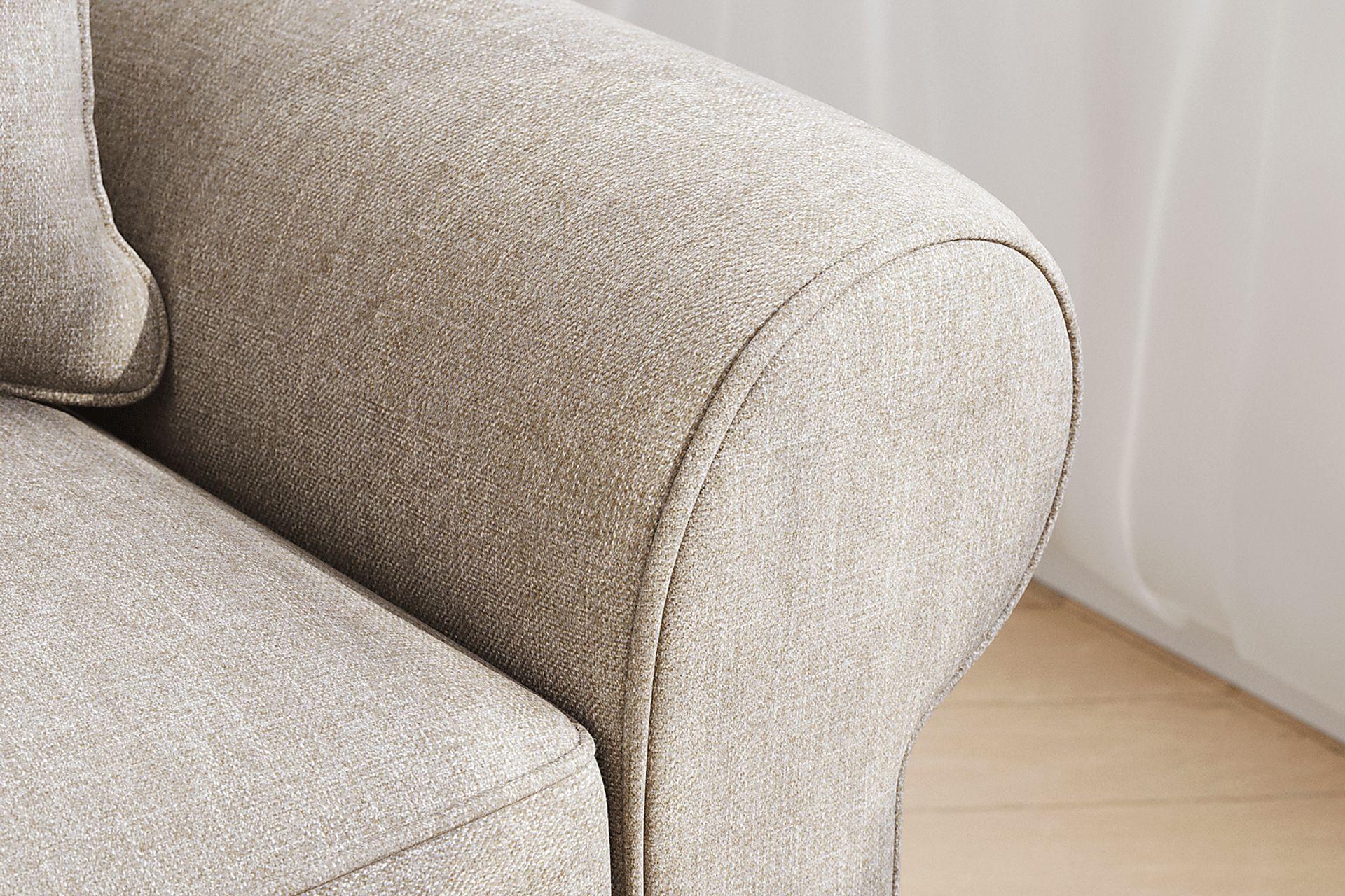 Bellingham Mushroom Textured Chenille Gel Foam Sleeper Chair - Image 7