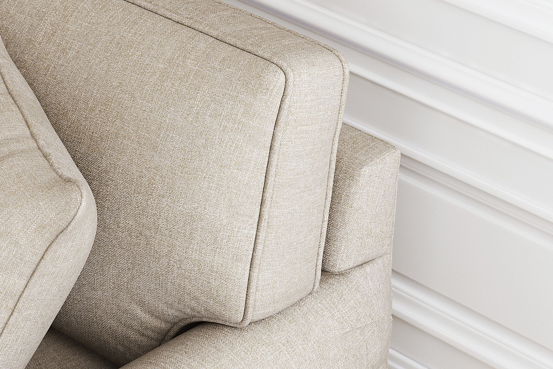 Bellingham Mushroom Textured Chenille Gel Foam Sleeper Loveseat - Image 8