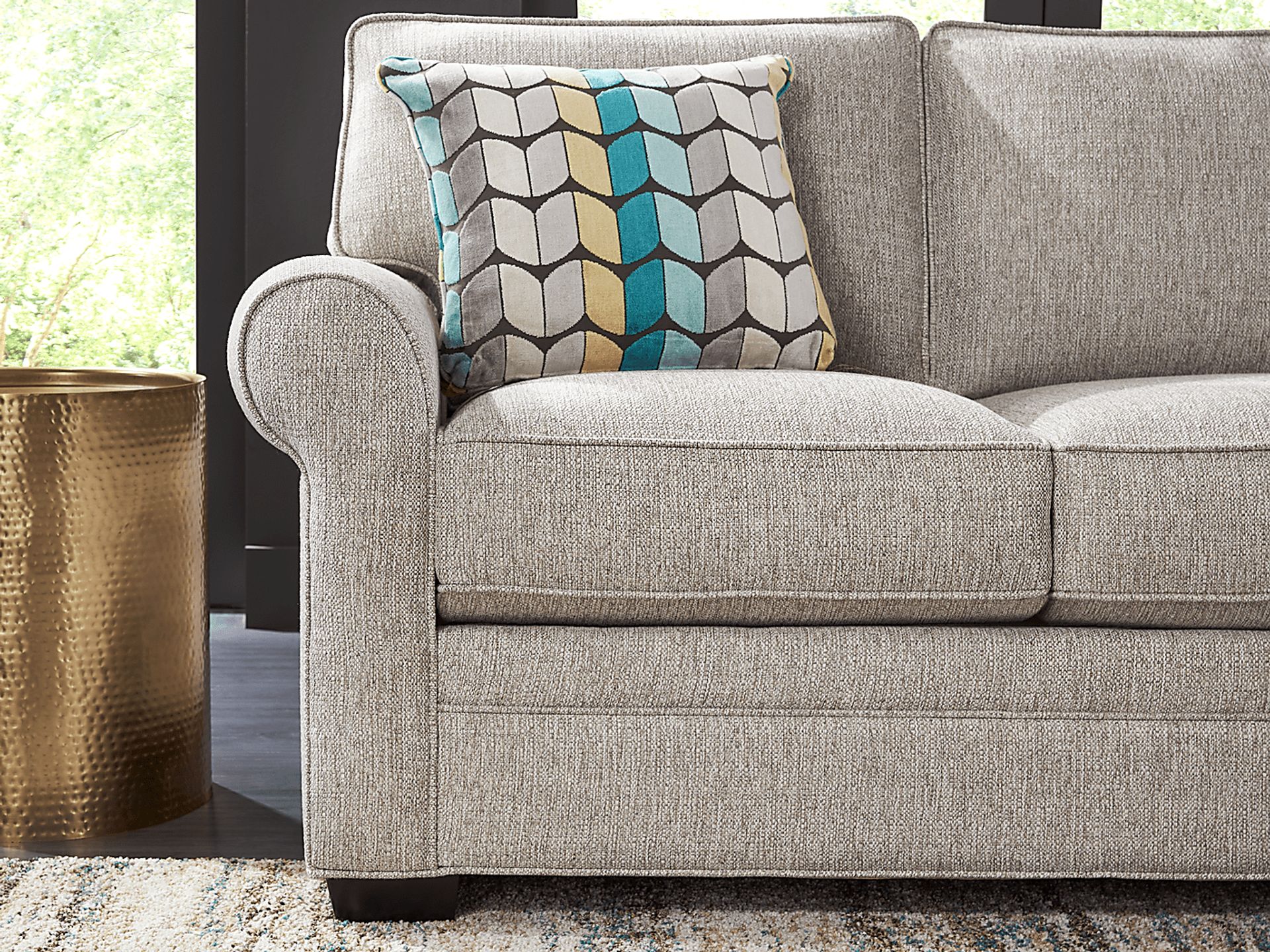 Bellingham Mushroom Textured Chenille Gel Foam Sleeper - Image 21