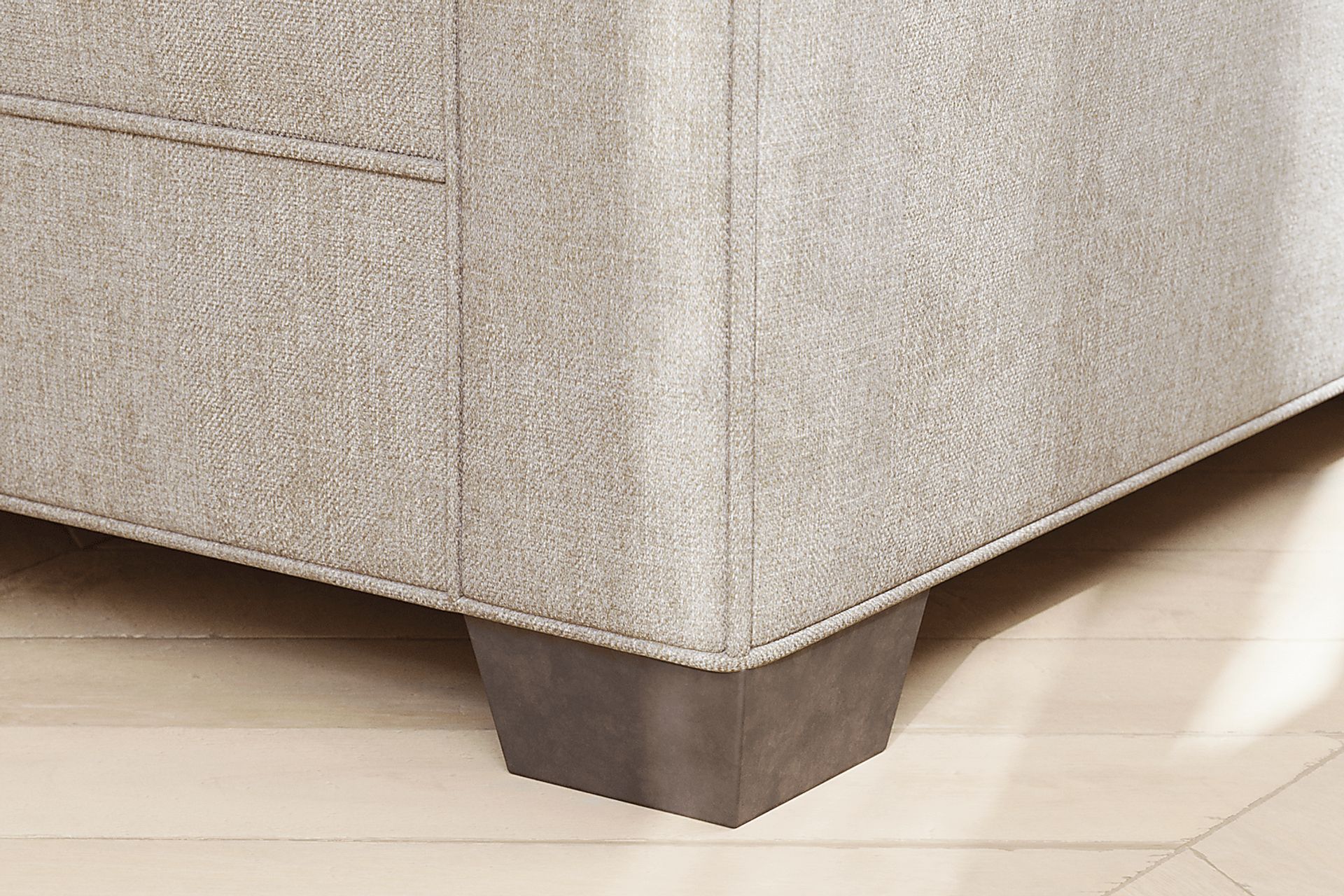 Bellingham Mushroom Textured Chenille Sleeper Loveseat - Image 6