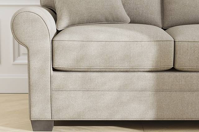 Bellingham Mushroom Textured Chenille 7 Pc Living Room with Sleeper Sofa - Thumbnail - Image 15
