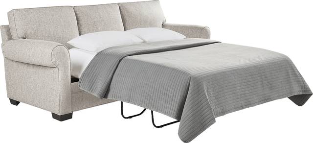Bellingham Mushroom Textured Chenille Sleeper Sofa - Thumbnail - Image 2