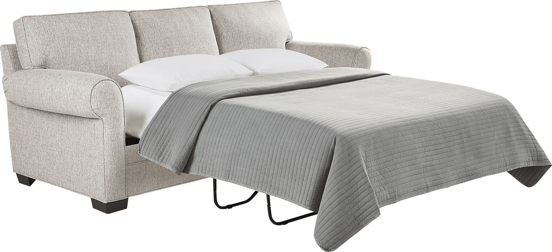 Bellingham Mushroom Textured Chenille Sleeper Sofa - Image 2