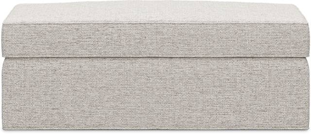 Bellingham Mushroom Textured Chenille Storage Ottoman - Thumbnail - Image 3