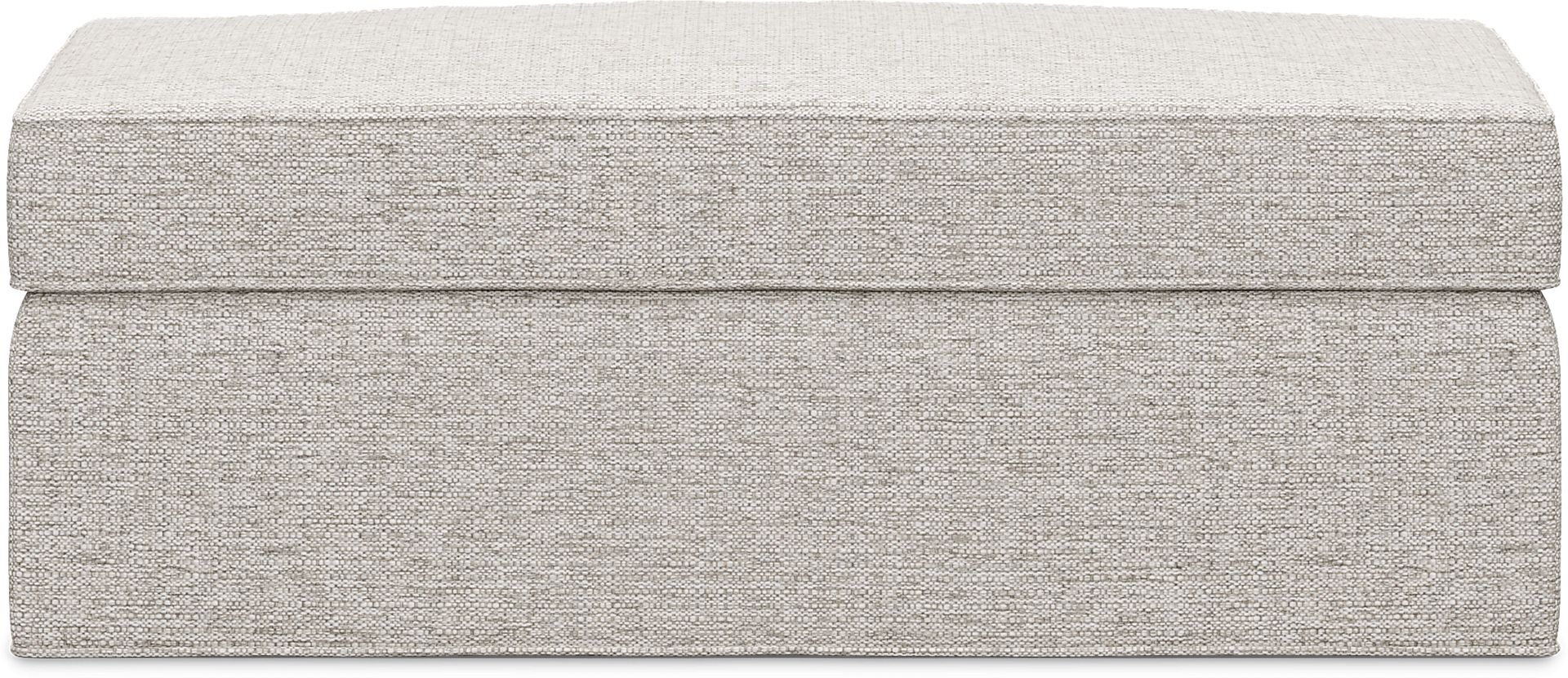 Bellingham Mushroom Textured Chenille Storage Ottoman - Image 3