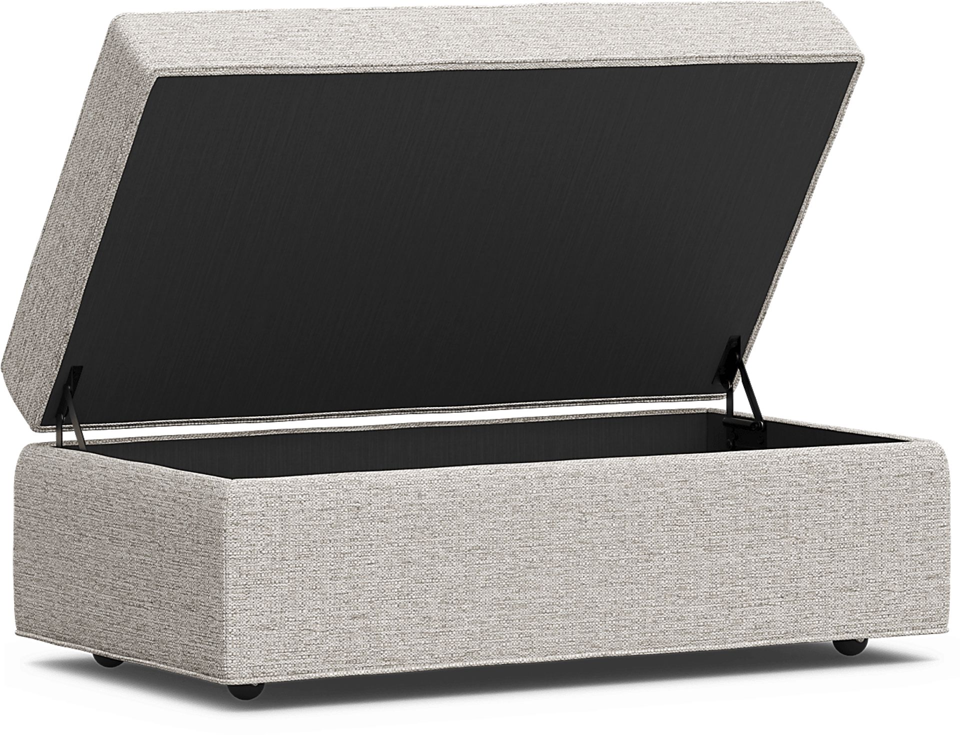 Bellingham Mushroom Textured Chenille Storage Ottoman - Image 4