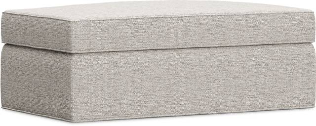Bellingham Mushroom Textured Chenille Storage Ottoman - Thumbnail - Image 1