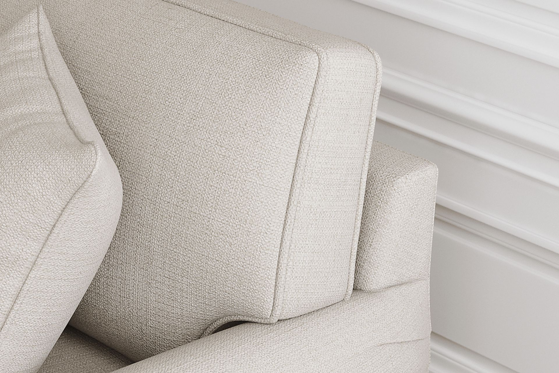 Bellingham Off-White Textured Gel Foam Sleeper Chair - Image 6