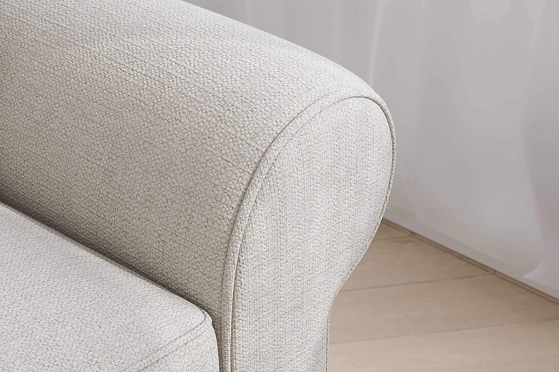 Bellingham Off-White Textured 7 Pc Living Room with Gel Foam Sleeper Sofa - Image 3