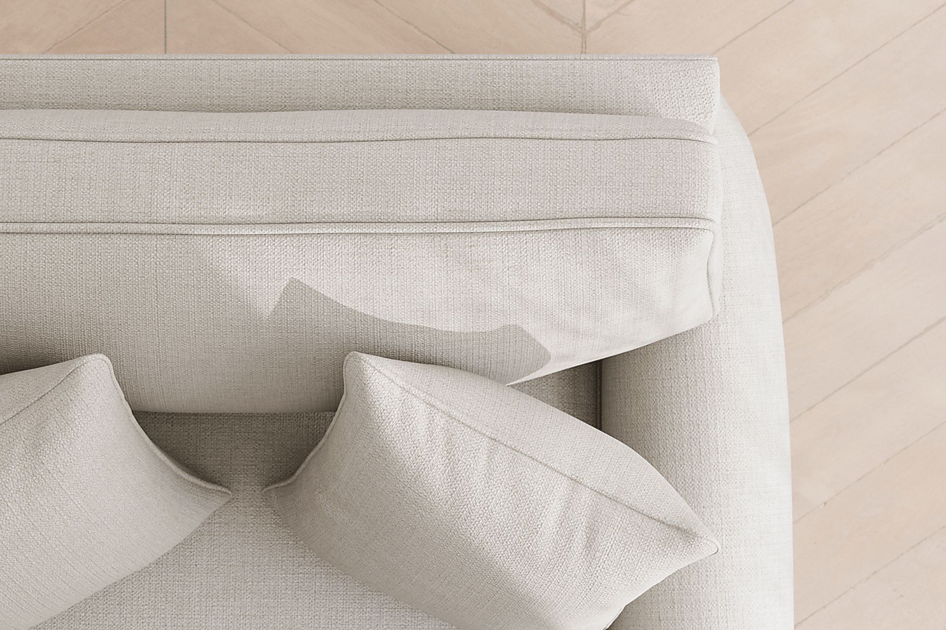 Bellingham Off-White Textured Sleeper Chair - Image 8