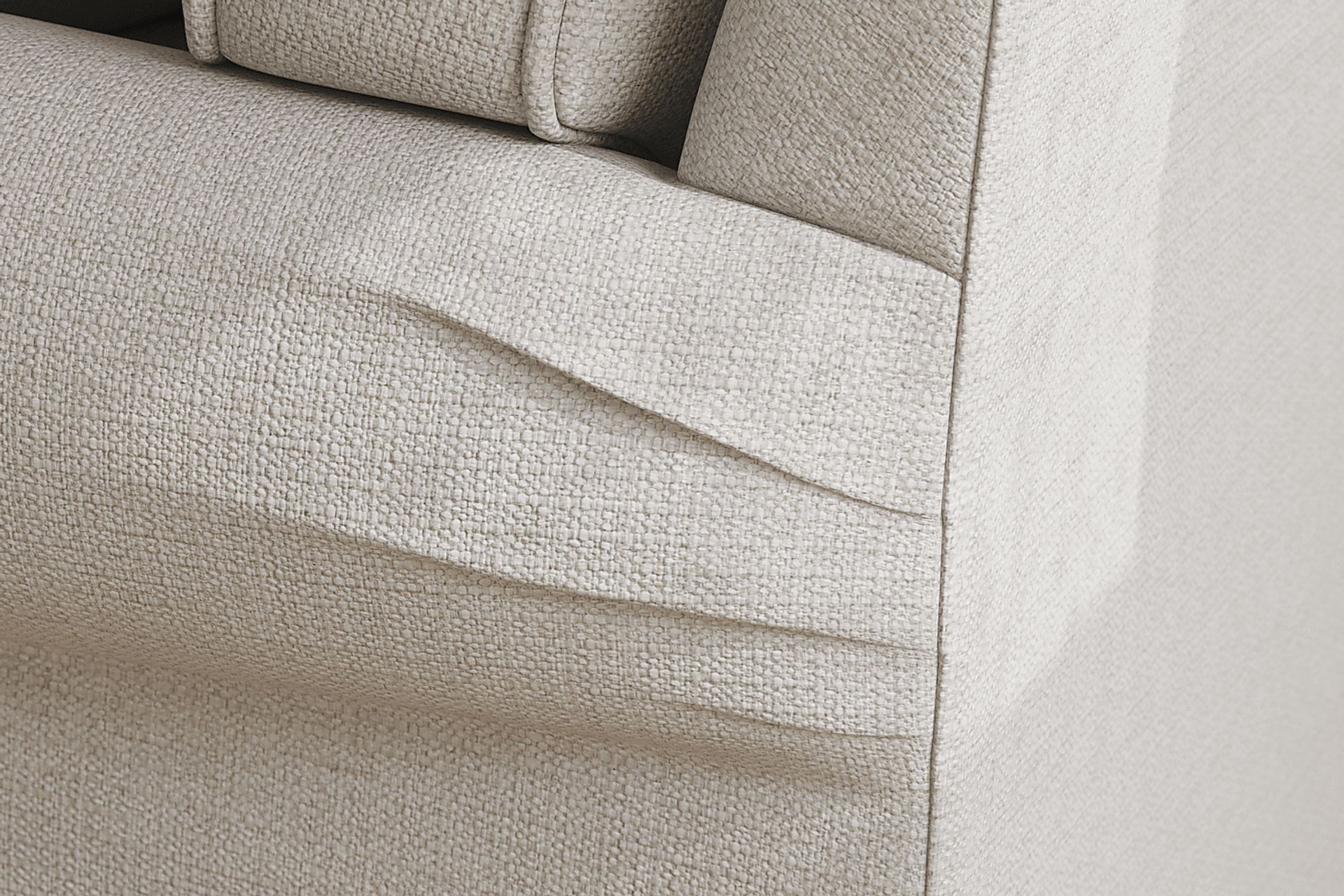 Bellingham Off-White Textured Sleeper Chair - Image 4