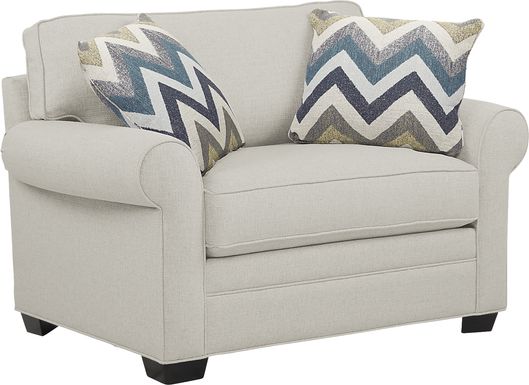 Bellingham Off-White Textured Sleeper Chair