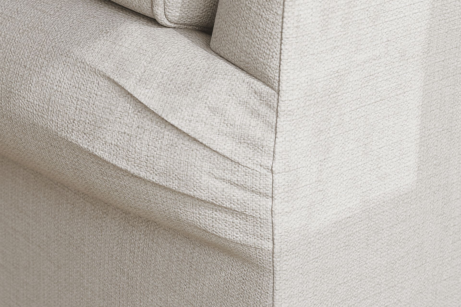Bellingham Off-White Textured Sleeper Loveseat - Image 4