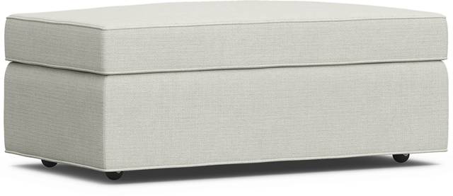 Bellingham Off-White Textured Storage Ottoman - Thumbnail - Image 3