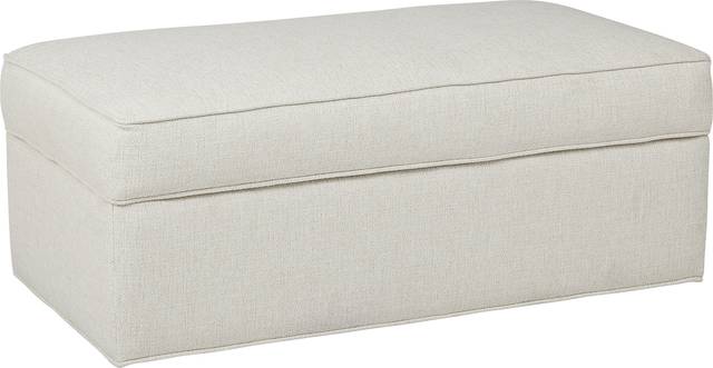 Bellingham Off-White Textured Storage Ottoman - Thumbnail - Image 3