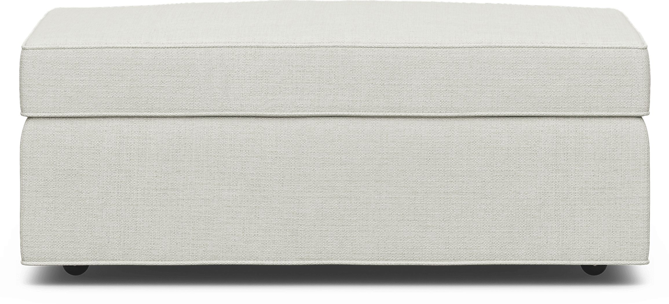 Bellingham Off-White Textured Storage Ottoman