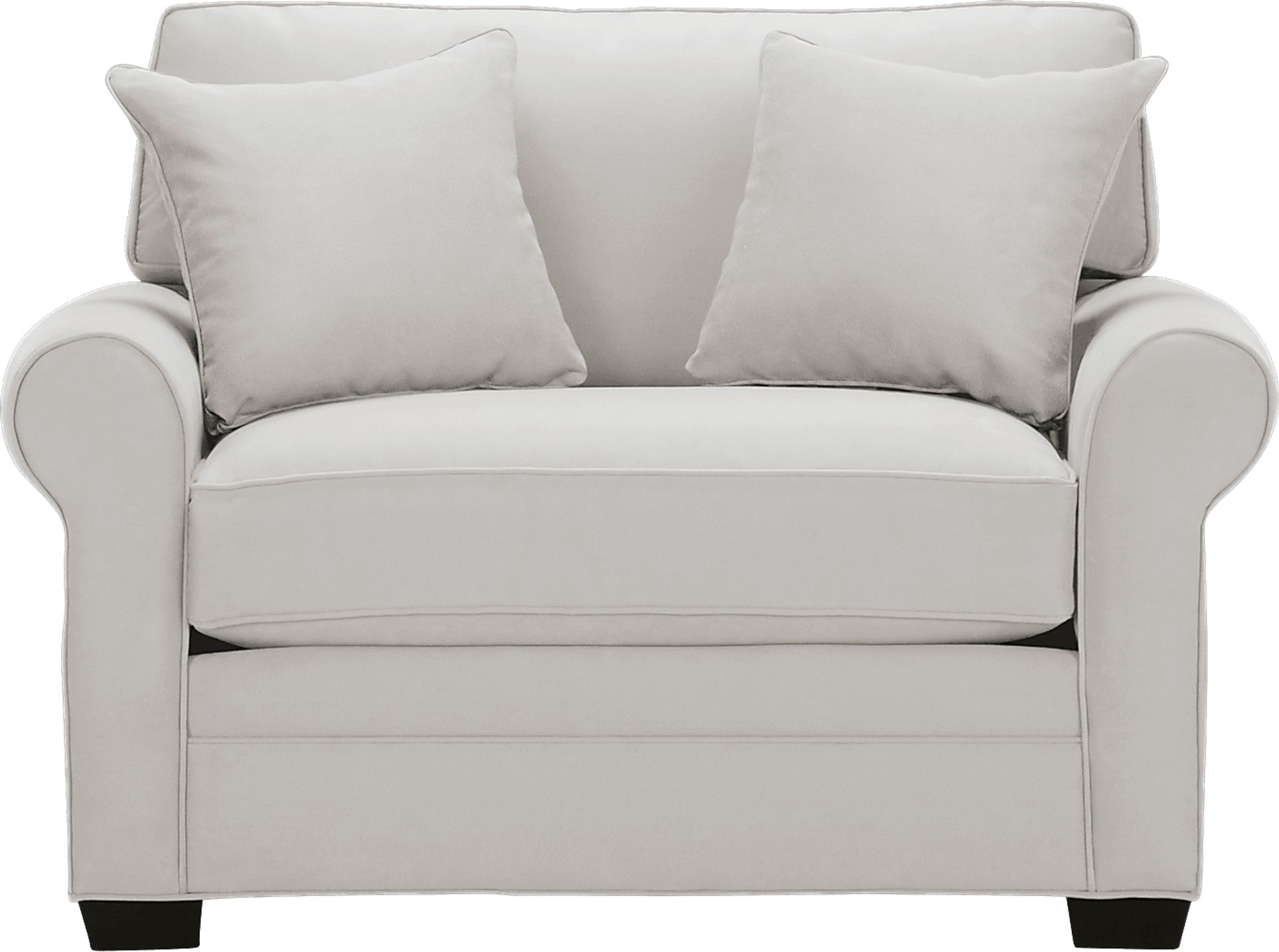 Cindy Crawford Home Bellingham Platinum Microfiber Chair - Image 1