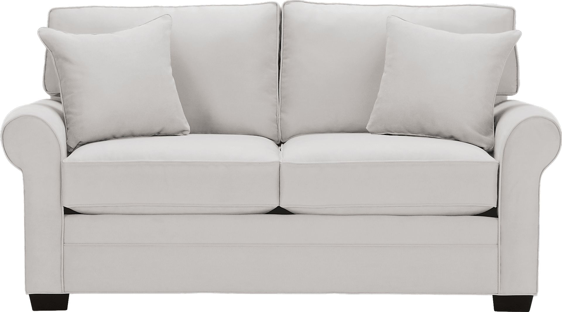 Cindy Crawford Home Bellingham Platinum Microfiber Gel Foam Sleeper Loveseat - Image 1