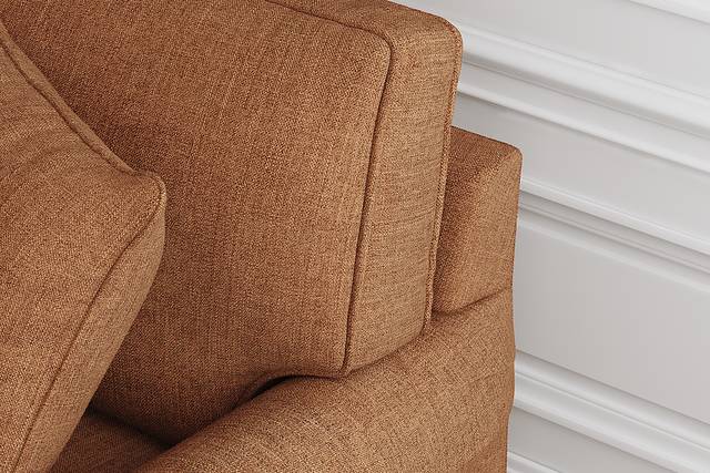 Bellingham Russet Textured 7 Pc Living Room with Gel Foam Sleeper Sofa - Thumbnail - Image 9