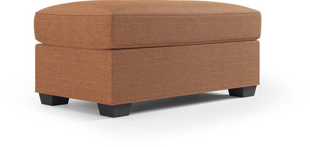 Bellingham Russet Textured Chenille Ottoman - Thumbnail - Image 1