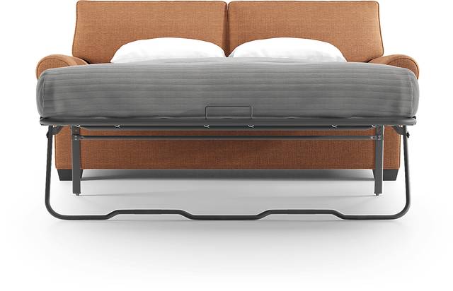 Bellingham Russet TexturedChenille Gel Foam Sleeper Loveseat - Thumbnail - Image 3