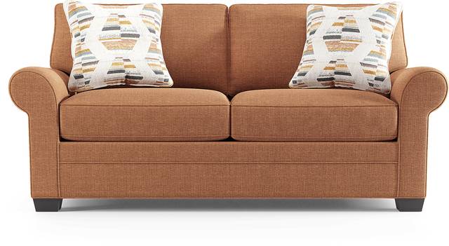 Bellingham Russet TexturedChenille Gel Foam Sleeper Loveseat - Thumbnail - Image 1