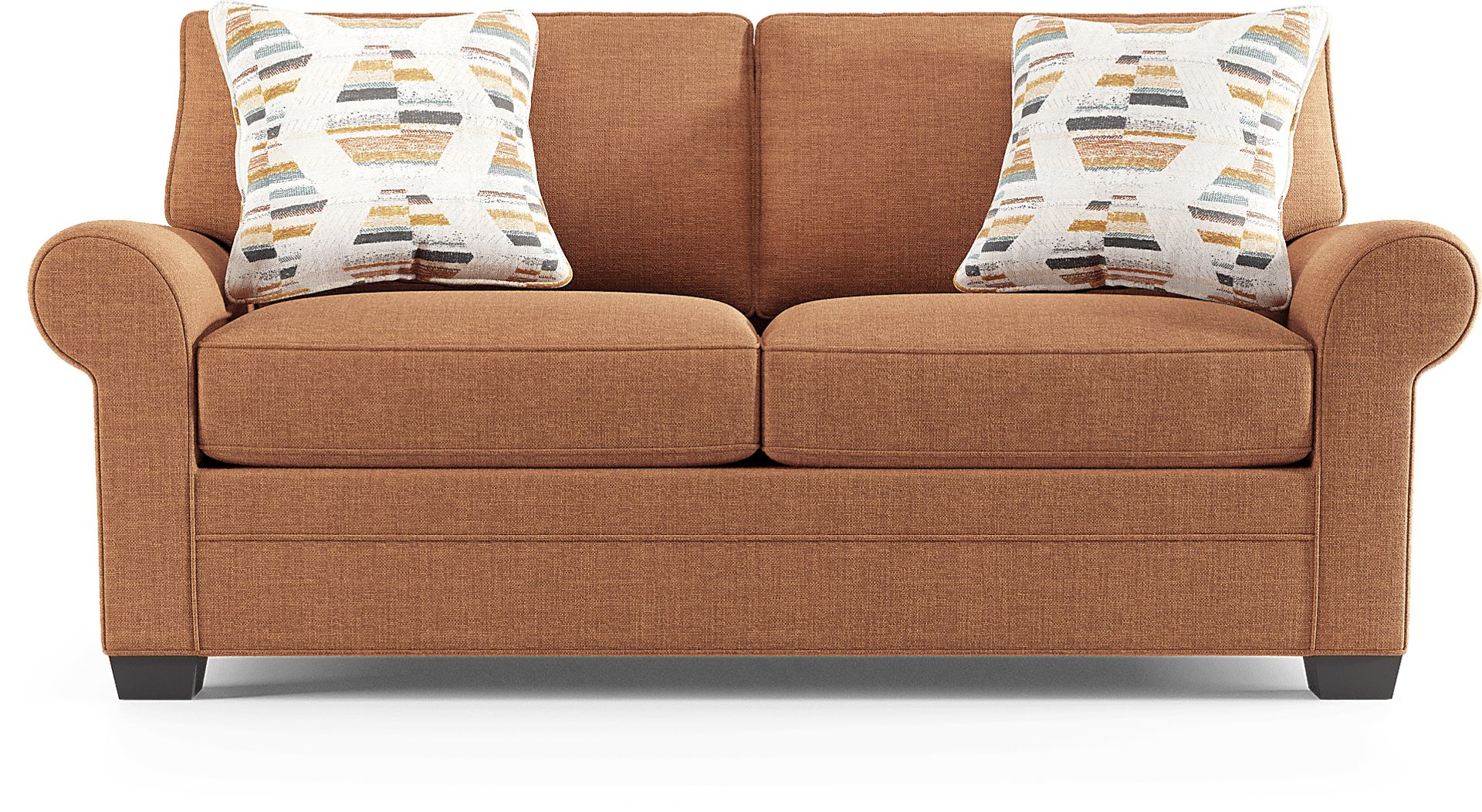Bellingham Russet Textured Chenille Loveseat - Image 1