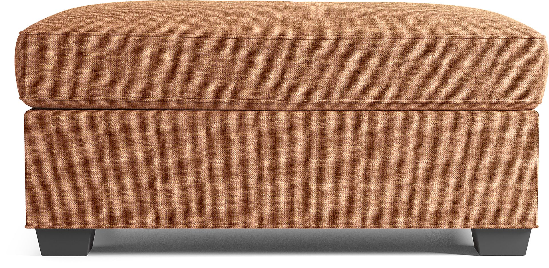 Bellingham Russet Textured Chenille Ottoman - Image 1
