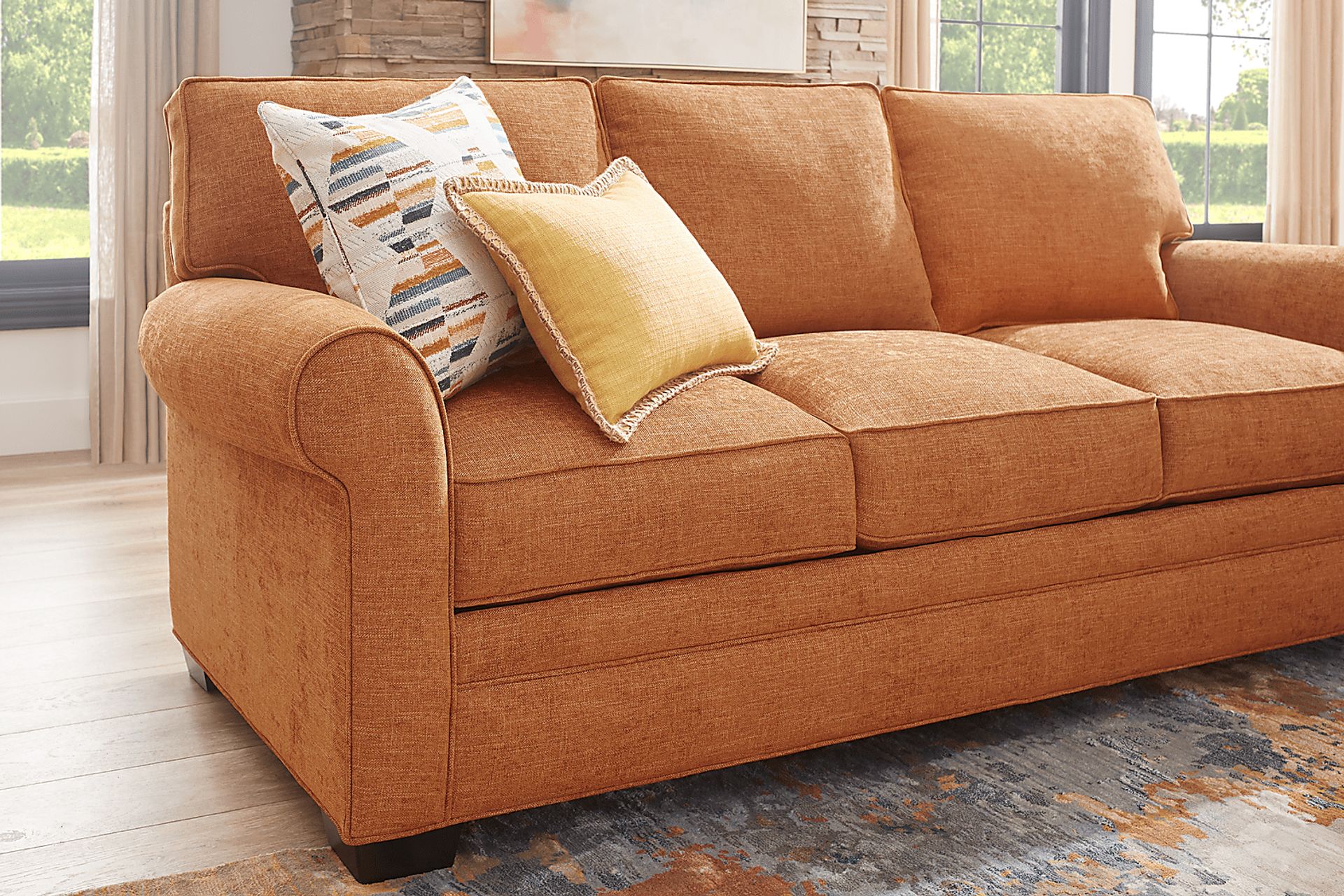 Bellingham Russet Textured Chenille Sofa - Image 5