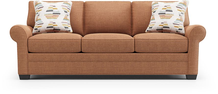 Cindy Crawford Home Bellingham Russet Textured Sofa