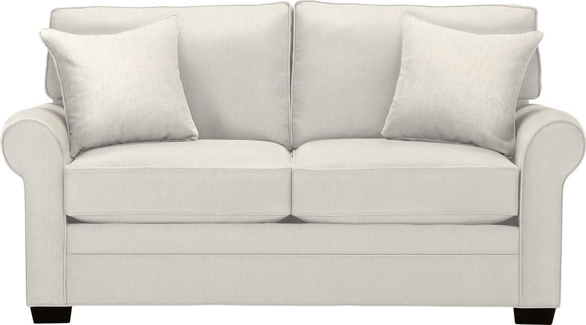 Cindy Crawford Bellingham Sand Beige Textured Sleeper Loveseat Rooms