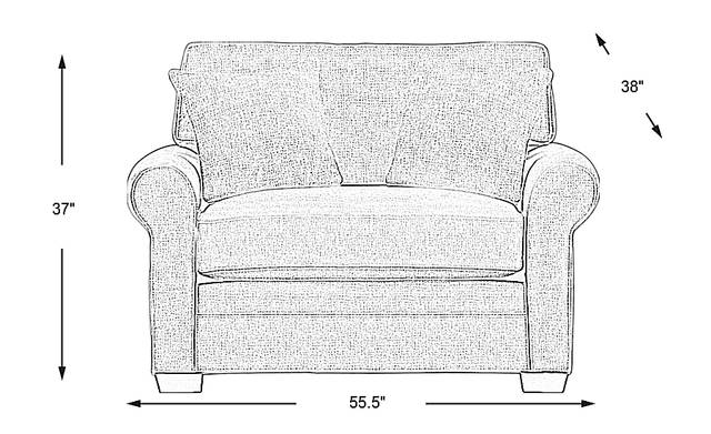 Dimension Image. Please refer to the Dimension Tab on this page for dimension details.