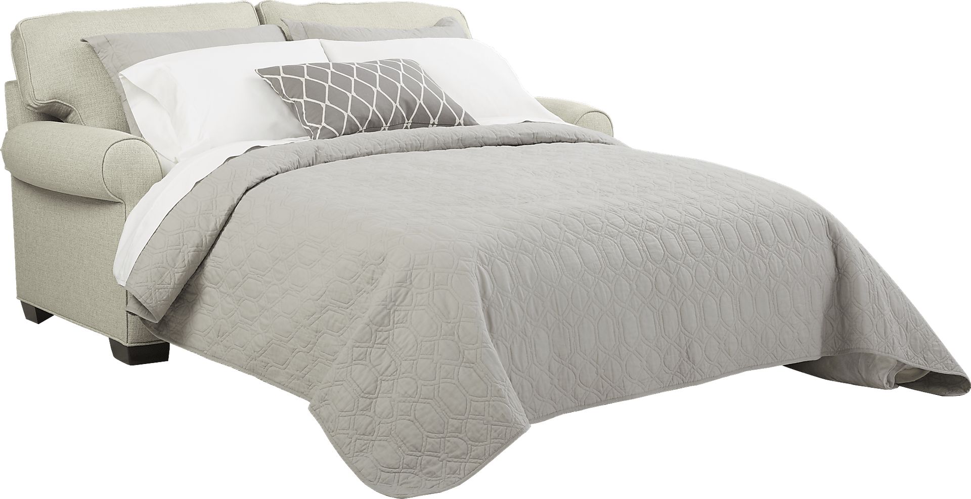 Bellingham Sand Textured Gel Foam Sleeper Loveseat - Image 2