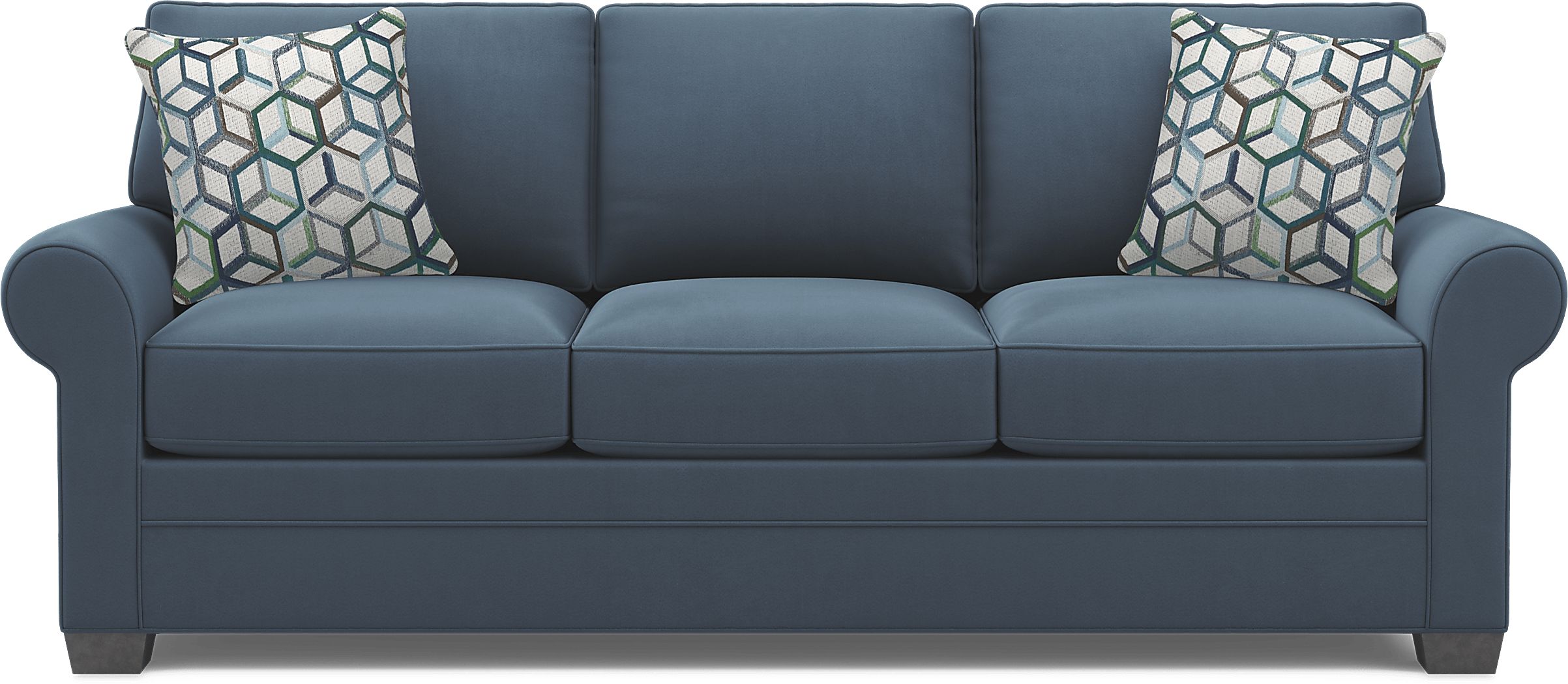 Cindy Crawford Bellingham Green Textured Sofa - Rooms To Go