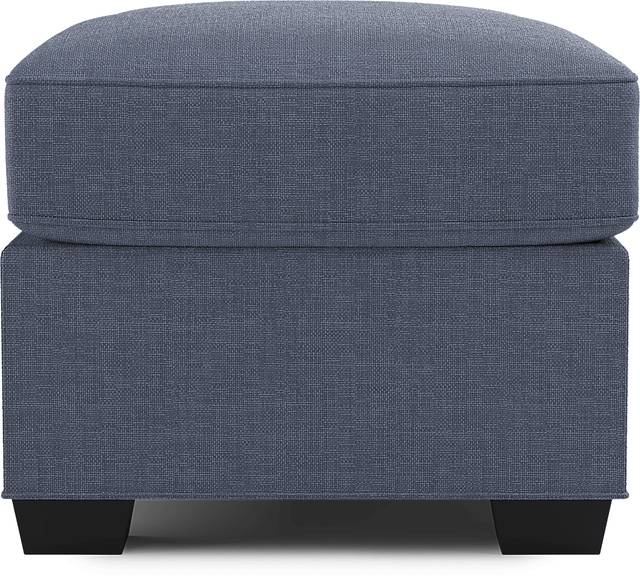 Bellingham Sapphire Textured Chenille Ottoman - Thumbnail - Image 3