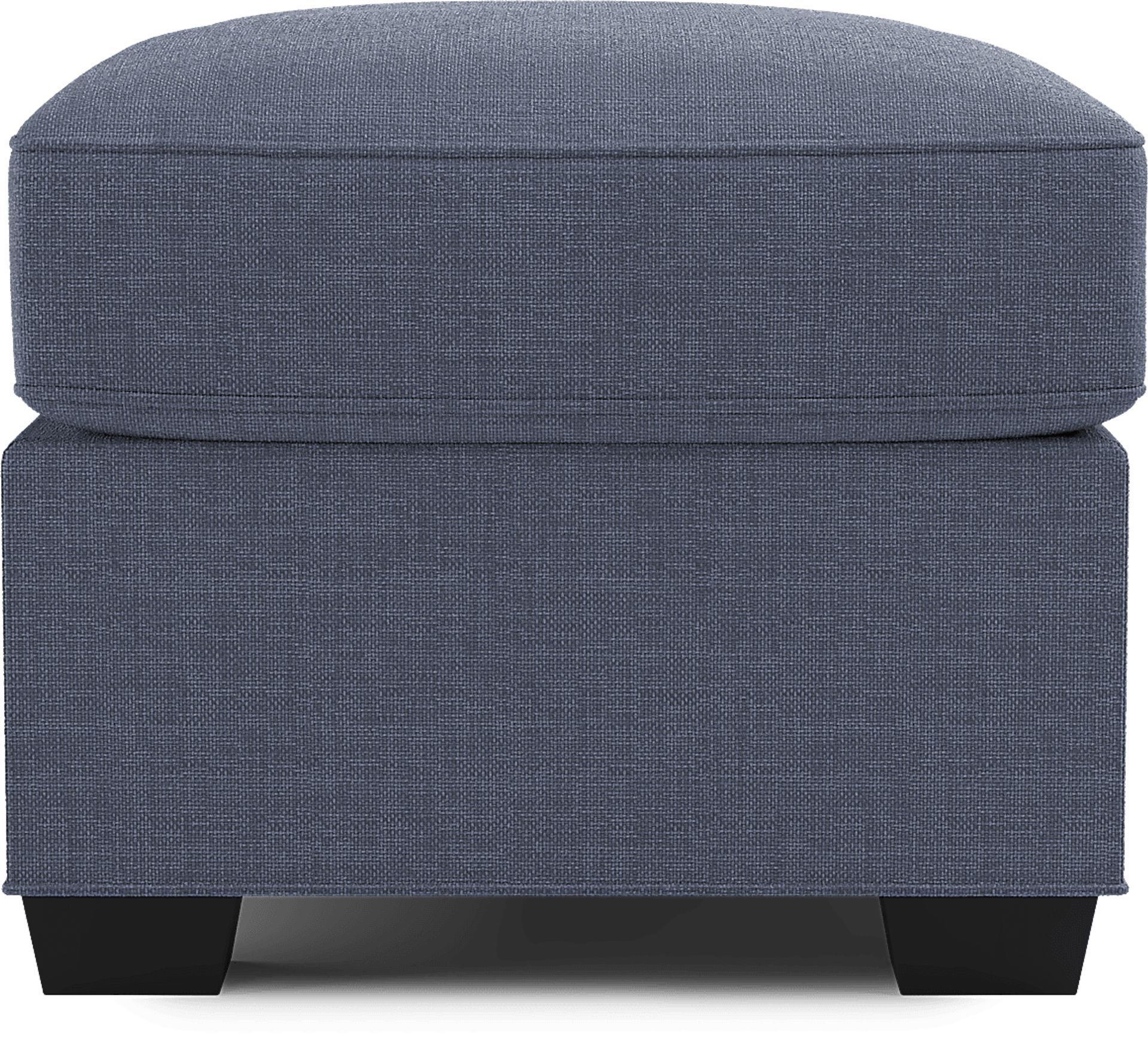 Bellingham Sapphire Textured Chenille Ottoman - Image 3
