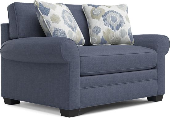 Bellingham Sapphire Textured Chenille Chair