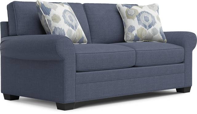 Bellingham Sapphire Textured Chenille Gel Foam Sleeper Loveseat - Thumbnail - Image 3