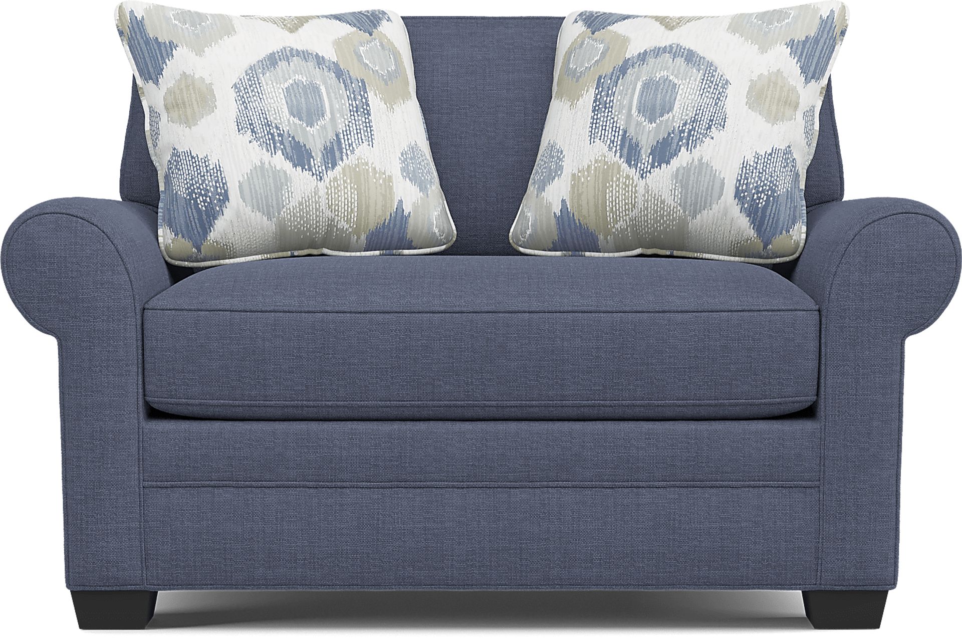 Bellingham Sapphire Textured Chenille Sleeper Chair - Image 3