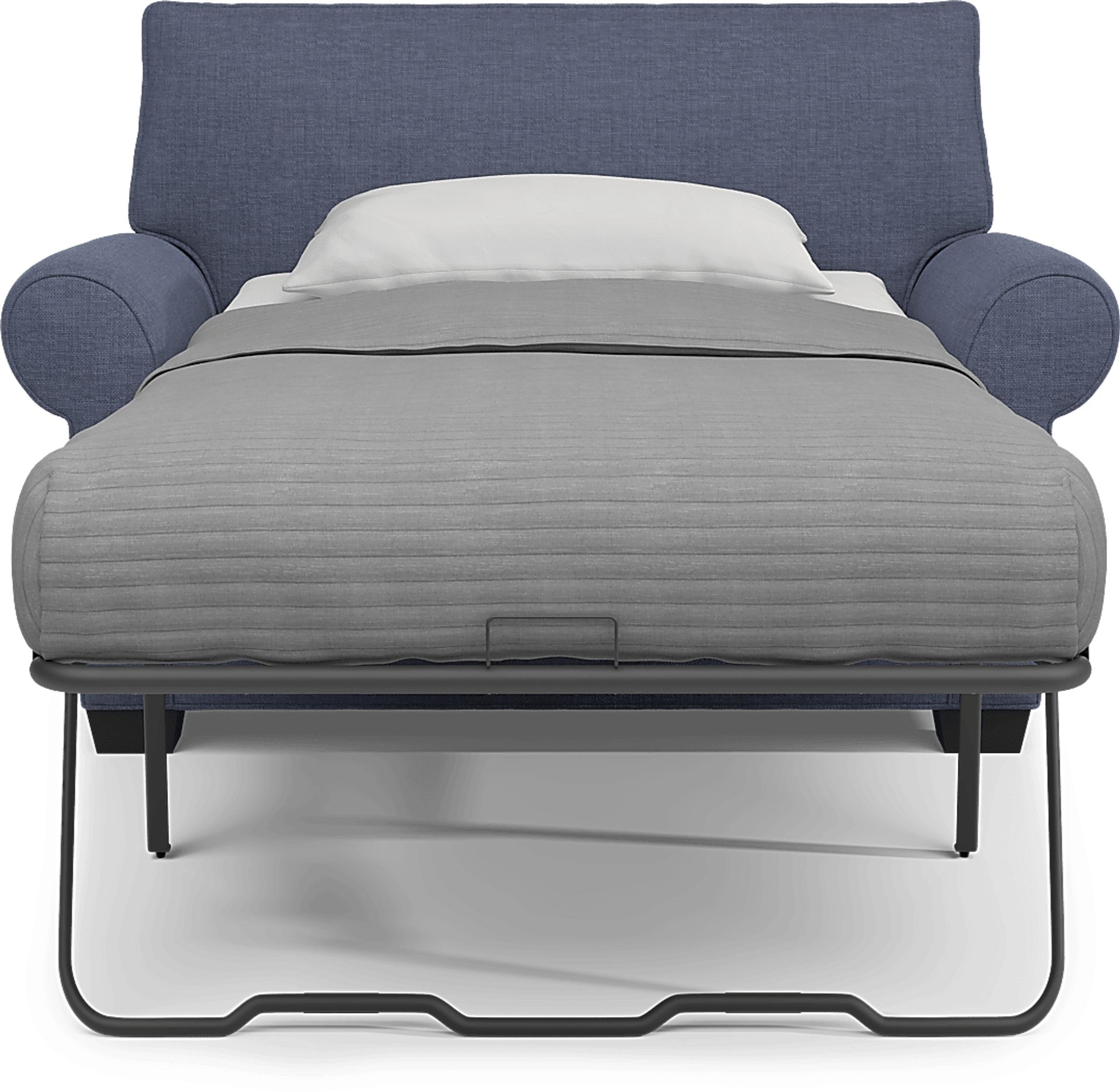 Bellingham Sapphire Textured Chenille Sleeper Chair - Image 4
