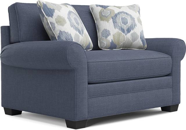 Bellingham Sapphire Textured Chenille Sleeper Chair - Thumbnail - Image 1