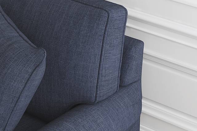 Cindy Crawford Home Bellingham Sapphire Textured Chenille 7 Pc Living Room with Sleeper Sofa - Thumbnail - Image 7