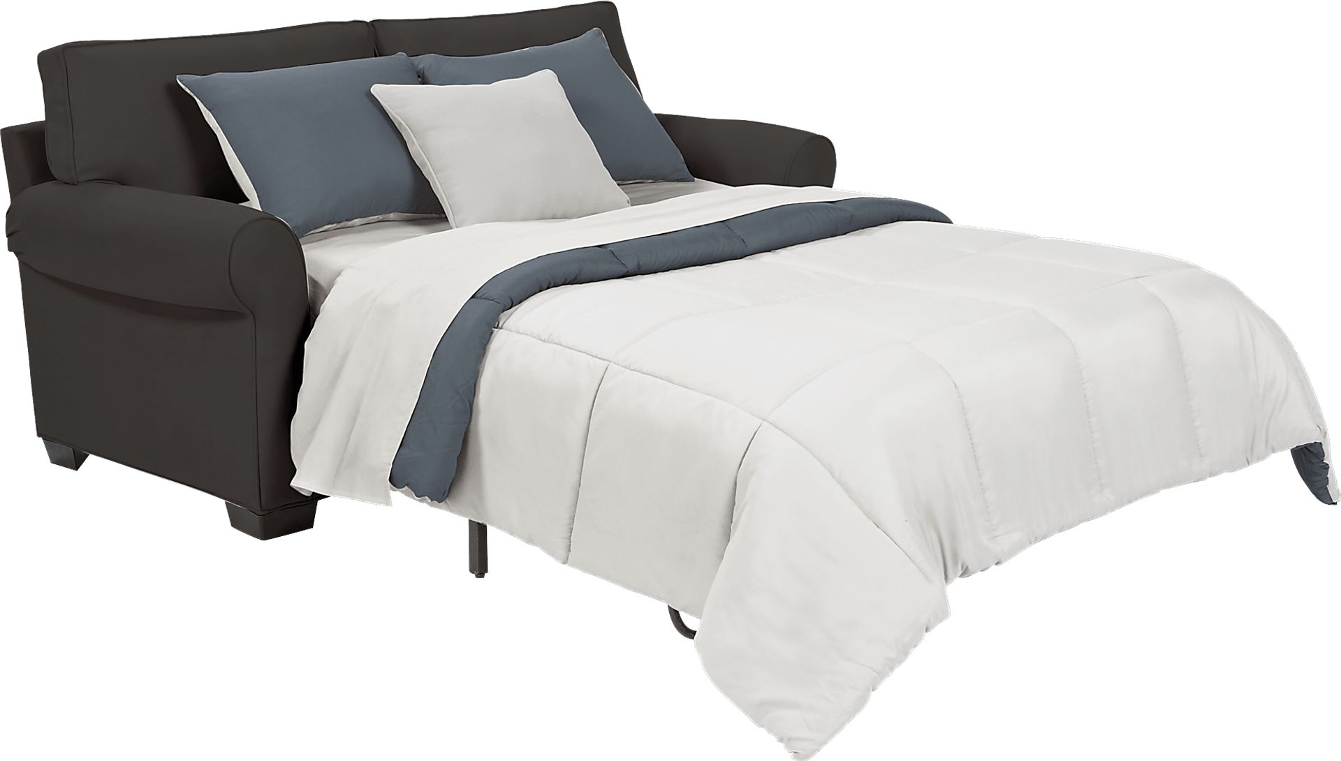 Cindy Crawford Home Bellingham Slate Sleeper Loveseat - Image 2