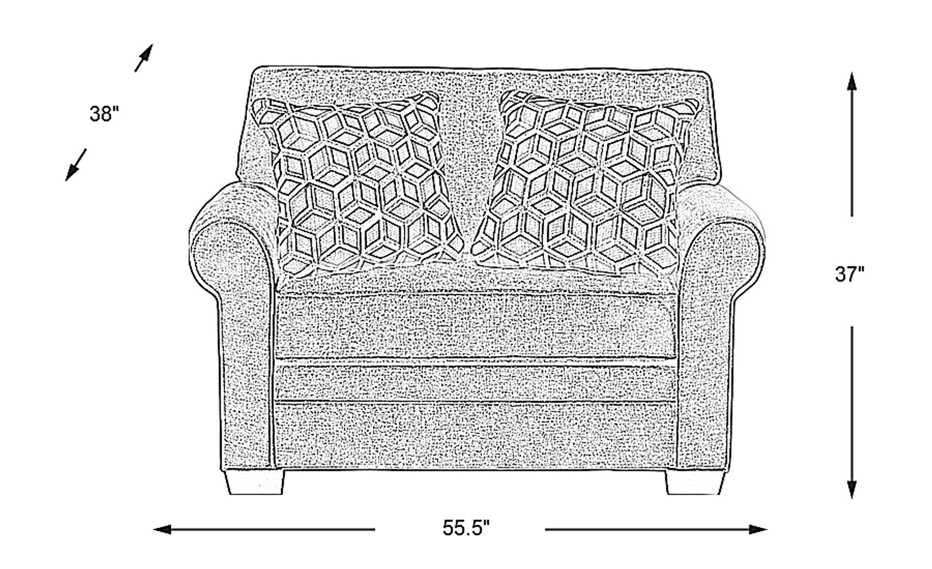 Dimension Image. Please refer to the Dimension Tab on this page for dimension details.
