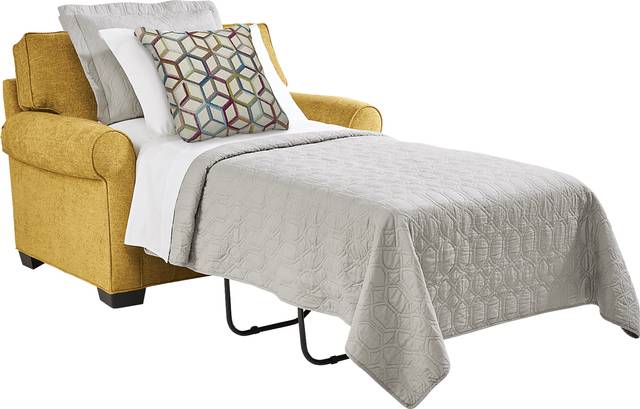 Bellingham Sunflower Textured Chenille Gel Foam Sleeper Chair - Thumbnail - Image 2