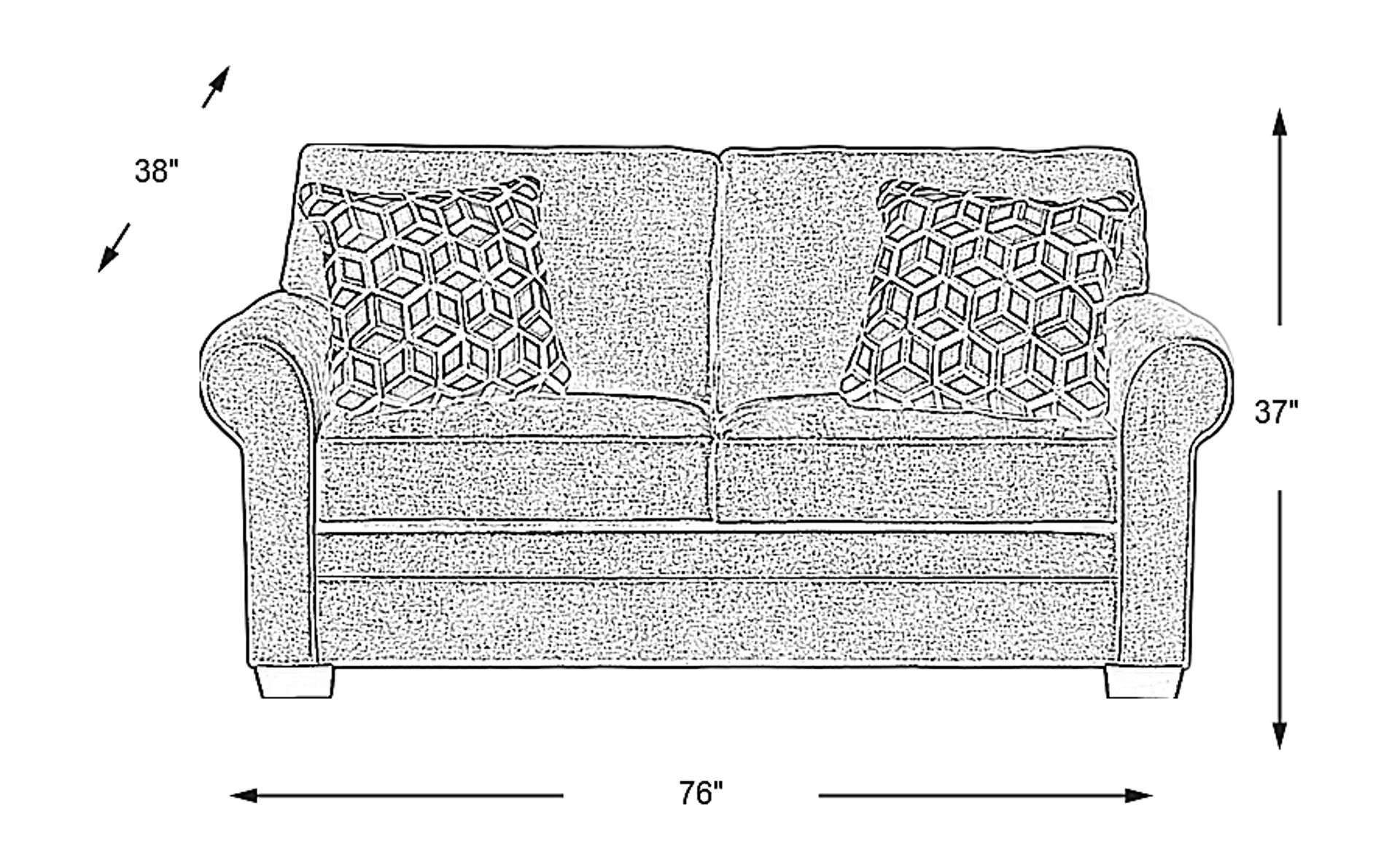 Dimension Image. Please refer to the Dimension Tab on this page for dimension details.