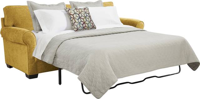 Bellingham Sunflower Textured Chenille Sleeper Sofa - Thumbnail - Image 2