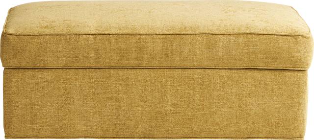 Bellingham Sunflower Chenille Storage Ottoman - Thumbnail - Image 2