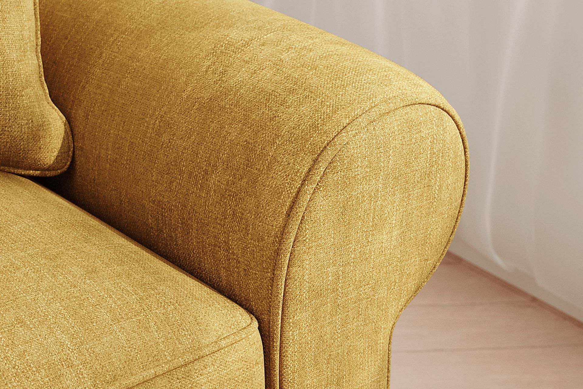 Bellingham Sunflower Textured Chenille Gel Foam Sleeper Chair - Image 5