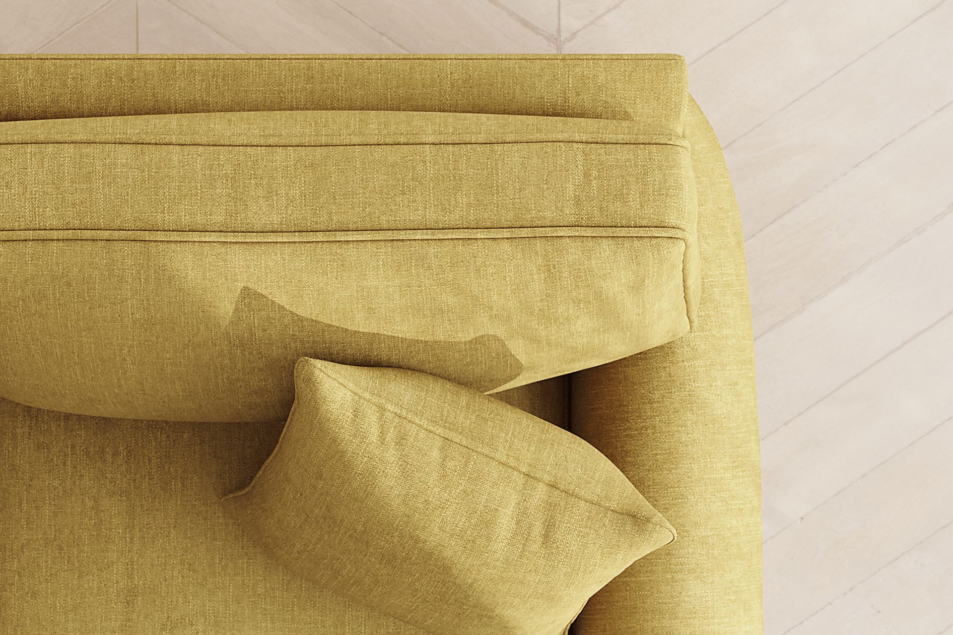 Bellingham Sunflower Textured Chenille Gel Foam Sleeper Loveseat - Image 7